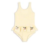 Etta Carreaux Cerises Ruffle Swimsuit Yellow 6 months