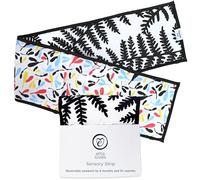 Etta Loves Plant Print Baby Sensory Strip, Black and White Sensory Toys, Newborn Essentials for Pram & Tummy Time