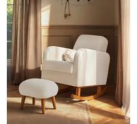 Etta Nursing Chair & Foot stool - Boucle Off White