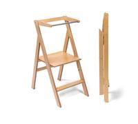 Ette Tete Folding Learning Tower with Adjustable Height Step 'n' Fold (Wood)