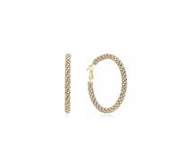 Ettika 18K Gold, Silver, or Rhodium Plated Hoop Earrings - Lightweight Timeless Small to Large Hoops - Trendy Women's Jewelry, Gifts, One Size, 18K Gold Plated, No Gemstone