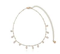 Ettika Choker Necklace For Women. Choker Necklace. Bezel Crystal 18K Gold Plated Necklace. Gifts for Women
