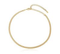 Ettika Choker Necklace For Women. Single Rolo Chain Necklace, 18K Gold Plated. Jewelry, Gifts for Women