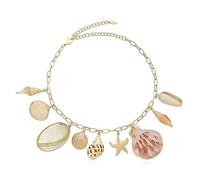 Ettika - Necklaces - Private Island 18k Gold Plated Assorted Shell Necklace - Shell - One Size