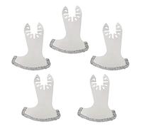 Ettonsun 5 Pcs Diamond Oscillating Tool Blades, Segment Swing Multitool Mortar Cutting Saw Blades for Grit Grout Removal & Soft Tile Cut