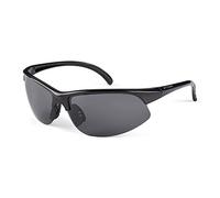 Ettore Cycling Sunglasses Sports Glasses Polarized UV 400 Protection - CE Marked - Black Frame, Black Lens - Alya