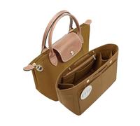 ETTP Purse Organizer Insert for Handbags, Felt Tote Bag Organizer Insert, Handbag Organizer, Compatible with Neverful Speedy and More, 6 Size (Medium,Lighting Coffee), ET20230714JZ