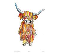 Ettrick Valley Scottish Highland Cow Tea Towel