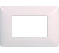 ETTROIT TECHNOPOLYMER Plate Compatible with BTICINO MATIX Series 2-3-4-6 Assorted Colors MODULES (3 MODULES, White), MT83301