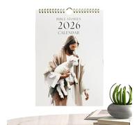 ETUCYNG 2026 Wall Calendar, 2026 Christian Calendar, Hangable Planner Wall Decoration for Daily Planning Home Workplace Classroom Dorm Family Meeting Desk School