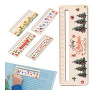ETUCYNG 6 Pcs Ruler for School Set of 6 Wooden Rulers | Cartoon Printed Pattern Rulers Wooden Measuring Ruler,Multipurpose Measuring Stick, School Supplies for,