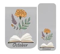 ETUCYNG Aesthetic Bookmarks, Vintage Style PU Leather Bookmark Holder - Vintage Magnetic Bookmarks for Reading - For Adults at School in the Office for Journal, Diary and Books