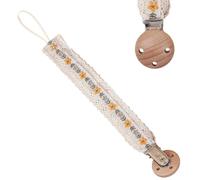 ETUCYNG Baby Pacifier Holder Clip - Teether Toys for Boy Girl | Teething Pacifier Holder, Embroidering Strap for Toys Teethers for 0-3 Years Old