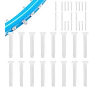 ETUCYNG Badminton Rope Guard | Hundred Guards Transparent White Badminton Tubes with Eyelets, Transparent White Nylon Tube, Ideal for Beginners