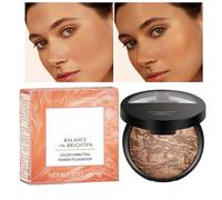 ETUCYNG Baked Foundation Blush - Marbleized Foundation Powder Palette - Color Correcting Powder Foundation - Lightweight Powder Foundation - Baked Foundation For Face, Demi Matte Natural Finish