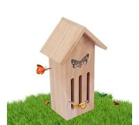ETUCYNG Butterfly Houses - Wooden Natural Wooden Butterfly Hotel,Easy Feeding Butterfly House 11.2x3.9x3.2 Inch, Butterfly House The Floor Or Tree Wall For Outdoor
