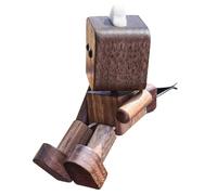ETUCYNG Car Dashboard Decor - Wooden Human Figure Car Dashboard - Fun Decorative Sculpture for Office Family Moves Decoration