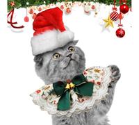 ETUCYNG Christmas Bibs for Dogs, Christmas Bandanas for Dogs, Soft Christmas Bandanas for Dogs, Adjustable Dog Bibs, Cute Lace Breathable Scarf for Pets