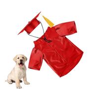 ETUCYNG Dog Hat & Cape, Washable Graduation Costume with Shirt & Hat - Complete Set with Tassel Shirt as Animal Clothing for Small Cats, Small Dog Breeds & Holidays