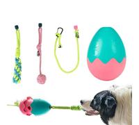 ETUCYNG Dog Treat Dispenser Toys, Dog Treat Toy, Indestructible Cotton Rope | Heavy Duty Encourages Training in Food Search Skills