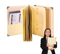 ETUCYNG - File , Pocket File Folder | Portable Expanding File Folder | Receipt with Letter Format Labels, Office Supplies for Bills, Files and Documents