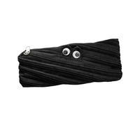 ETUCYNG Funny Pencil Case for Children - Portable Pen Bag with Zip, Spacious Stationery Bag | For School Teaching Students Teachers Office Teenager College Travelers Art Lessons, black, see