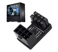 ETUCYNG Graphics Card Connector for Laptop,Adapter 6/8 Pin Connector - Angled Adapter 8 Pin Connector, Steering Connector 180 Degree for Desktop PC Graphics Card