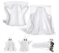 ETUCYNG Halloween Candle Moulds | Ghost Moulds for Candles, Decorative Crafts for Haunted House Table Decoration Party Dining Room Home