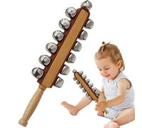 ETUCYNG Instrument Jingle Bell Wooden Hand Bells | Musical Percussion Hand Sleigh Bells | 13 Musical Percussion Bells Wooden Bells for Holiday Home Decoration