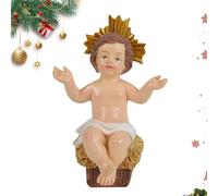 ETUCYNG Little Baby Jesus,Resin Baby Jesus Manger Statue | Christian Nativity Decorations Catholic Holiday Ornament Table Figurines for Home Office Families Celebrations Christmas