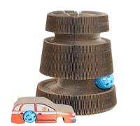 ETUCYNG Magic Organ Cat Scratching Board, Scratching Board for Cats, 2-in-1 Cat Scratching Board with Bell, Cat Scratching Board Made of Corrugated Cardboard, Foldable Convenient Cat Scratcher Durable