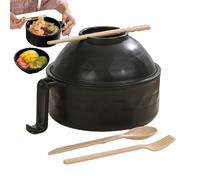 ETUCYNG Microwave Ramen Noodle Cooker with Lid, Portable Ramen Noodle Bowls with Strainer, Microwave Ramen Cooker Bowl Set, Multifunctional Microwave Ramen Bowl Set with Fork Spoon Chopsticks