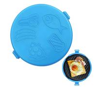 ETUCYNG Microwave Silicone Toastie Maker 23.8cm Microwavable Pizza Tray Microwave Grill Pan Non-Stick Easy Cleanning Grill Plates Super-Fast Healthy Cooking for Pizza Pancake Breakfast