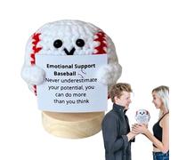 ETUCYNG Motivational Support Plush Toy, Crochet Ball with Motivational Saying, Positive Crochet Ball with Inspirational Saying as a Gift Idea