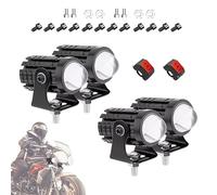 ETUCYNG Motorcycle Headlight | Double-Color Motorcycle Auxiliary Spotlights, Waterproof Spotlights for ATV Dirt Bike Truck Boat Riding