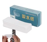 ETUCYNG Pack of 100 Absorbent Saxophone Paper, 100 Pieces Absorbent Saxophone Paper, Anti-Glue Cleaning Paper for Wind Instruments, Saxophone Paper Pad - Practical Woodwind Paper Patches for