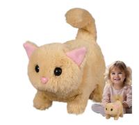 ETUCYNG Realistic Robot Kitten, Electronic Plush Cat Robot Toy - Interactive Plush Animal with Stirring Tail and Head Movements for