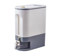 ETUCYNG Rice Dispenser 16.5x33.5x39.5cm Cereal Containers Storages PP Rice Storage Bin With Time Pointer Measuring Cup Leakproof Cereal Food Storage Bin For Kitchen Soybean Corn