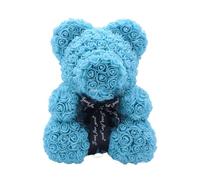 ETUCYNG Rose Bear Valentines Day Flower Gift, Artificial Flowers Rose Bear Valentines Gift, 25cm Rose Bear, Artificial Flower Rose Bear Anniv-ersary Birthday Gift - Hand Crafted, Symbolizes True Love