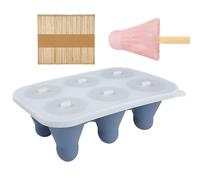 ETUCYNG Silicone Ice Molds - Waterproof and Non-stick Accessory, Ice Mold on Silicone Stick with Sticks | For Baking Chocolate Mousse Brownie Fondant Cake Pudding