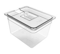 ETUCYNG Sous Vide Container, PC Vacuum Cooking Bowl, Water Tank, Sous Vide Water Bath with Lid, Non-Stick and Dishwasher Safe for Kitchen Use, Meat, Marinating, Chicken, Beef, Steak