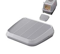 ETUCYNG Step for Litter Tray 35 x 31 cm Litter Steps Lightweight Sieve Step Portable Double Thickness Anti-Skid Tray with Filter for Small Breeds and Aged Cats