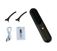 ETUCYNG Straightening Brush Travel Hair Straightener Brush for Women Lightweight Straighteners Hot Air Hair Brushes Adjustable Temperature Fast Heating for Family