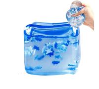 ETUCYNG Stress Ball For Kids Adult, Squishy Sensory Cube Stress Balls, Ice Block Fidget Toy, Blue Cube AnxietyStress Relief Fidget Toy, Squeeze Cube Sensory Toys, Fidget Sensory Toy