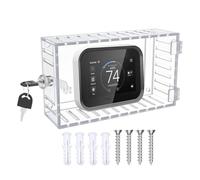 ETUCYNG Thermostat Lock Box, Transparent Cover with Lock for Air Conditioner and Thermostat, Supplies for Home Van Garage Car