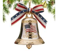 ETUCYNG US 250th Bell Ornament - Commemorative Ornaments for Patriotic Holidays,1776-2026 250th America's Founding Keepsake Bell for Christmas Tree Mantel Door Window Wreath Memorial Day Party