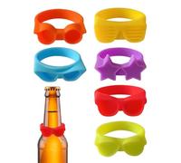 ETUCYNG Wine Markers for Glasses, Glass Identifiers for Drinks | Beverage Markers Wine Markers Identifiers,6X Silicone Wine Charms, Wine Glass Labels, Markers