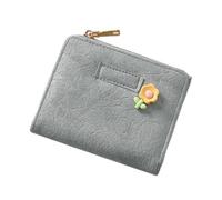 ETUCYNG Women's Wallet, Women's Bifold Wallet, Two-fold Credit Card Holder with Zip Pocket, Billfold Wallet | Large Capacity Card Holder with ID Window for, grey, Se référer au descriptif, Refer to