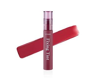 Etude House Fixing Tint 4g | Long Lasting, High Pigmented Liquid Lipstick, Lip Stain, Waterproof, Lightweight matte finish, Full Coverage (#07 Cranberry Plum)