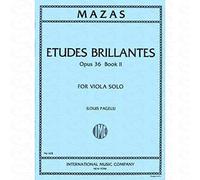 ETUDES BILLANTES 2 OP 36 - arranged for Viola [Sheet Music] Composer : MAZAS JACQUES FEREOL
